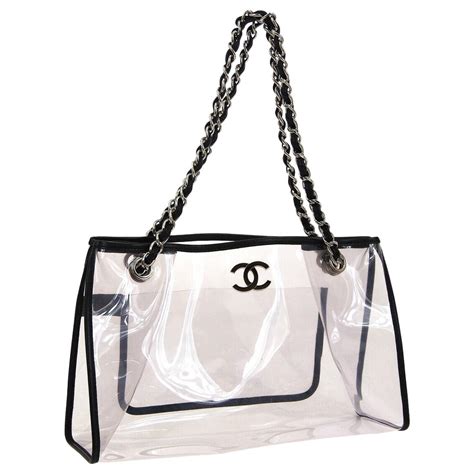 bags beach used chanel|Chanel clear tote bag.